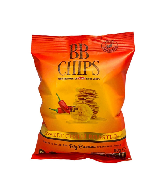 BB Chips Sweet Plantain Chips Chilli – Red – SINGLE