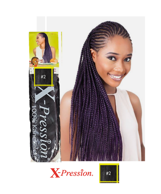 Xpression Lagos Braid – Pre stretched Col 2 – Dark Brown